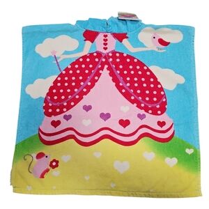 Mainstays Kids Princess Hooded Towel - Pink and Blue